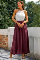 Laden Sie das Bild in den Galerie-Viewer, Dämmerung Offener Rücken Hochzeitsgast Kleid