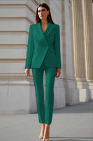 Laden Sie das Bild in den Galerie-Viewer, Elfenbein Peak Revers 2-teilige Business Anzüge mit Ärmeln