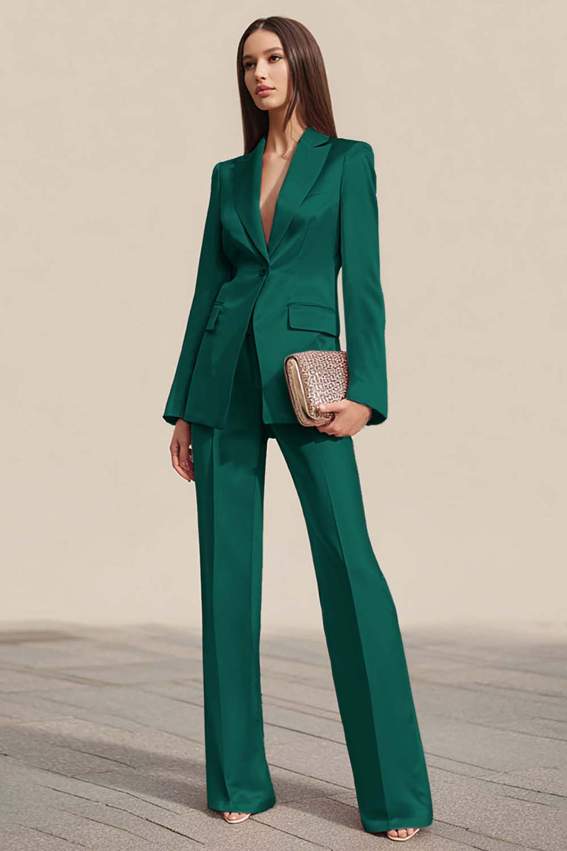 Laden Sie das Bild in den Galerie-Viewer, Dusty Rose 2-teilige Business Anzüge mit gekerbtem Revers