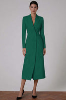 Laden Sie das Bild in den Galerie-Viewer, Elfenbein Peak Revers Doppelreihiges Blazerkleid