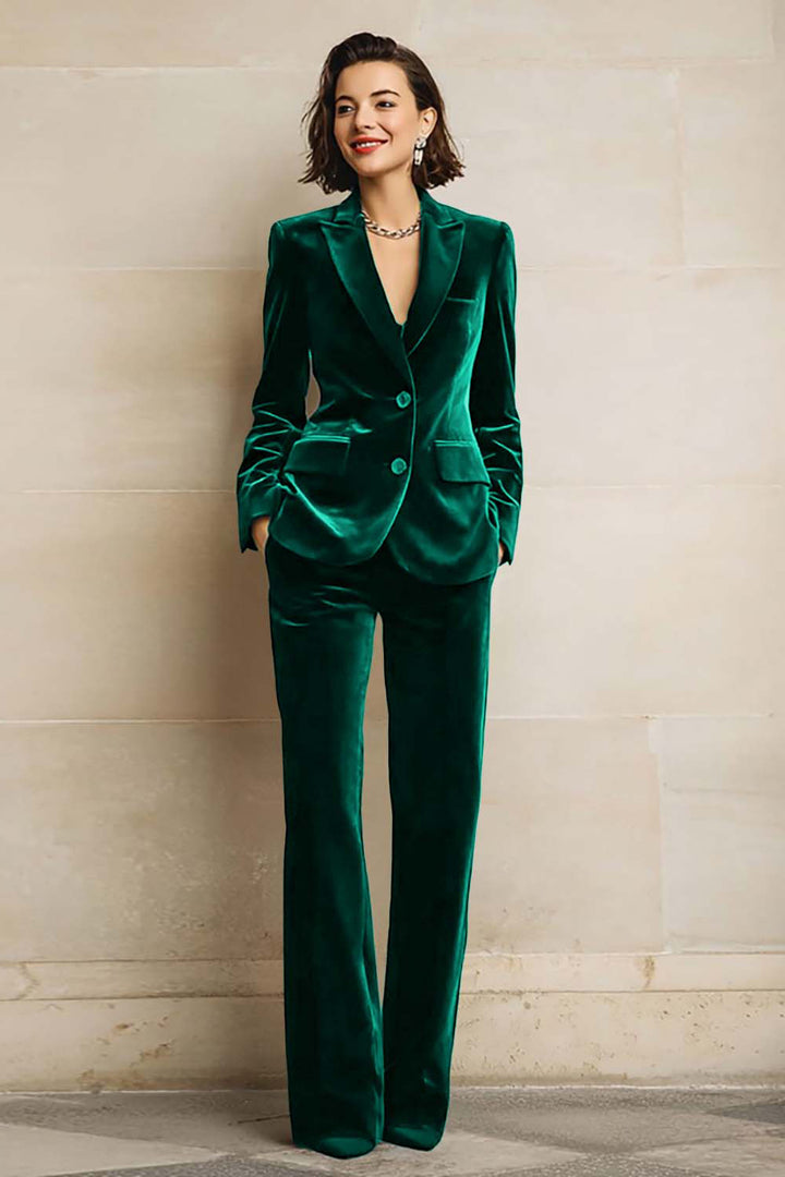 Velvet blazer trousers outfit