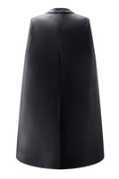 Laden Sie das Bild in den Galerie-Viewer, Weißes Bodycon Mini Arbeitskleid mit Peak Revers und Cape