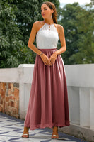 Laden Sie das Bild in den Galerie-Viewer, Pfau Offener Rücken Hochzeitsgast Kleid