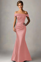 Laden Sie das Bild in den Galerie-Viewer, Pfauenblaues Meerjungfrauen Blaues Abendkleid aus Satin