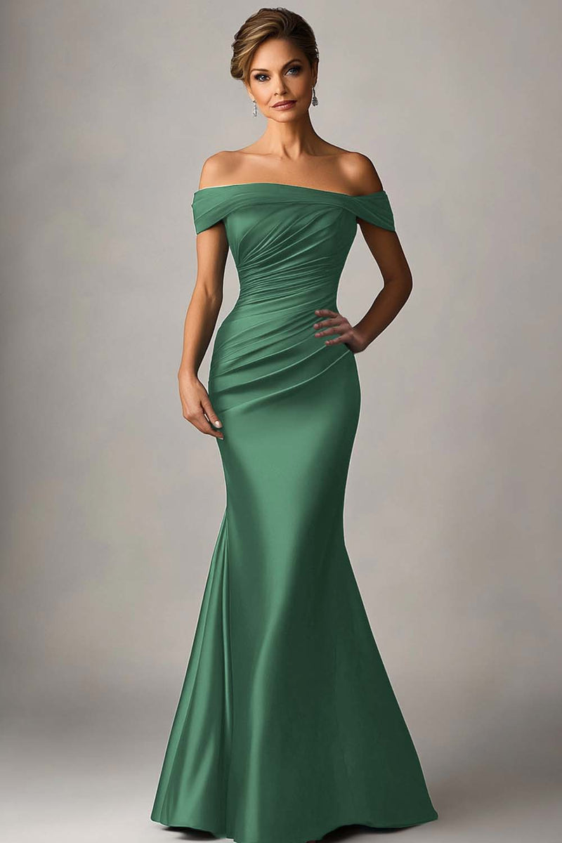 Laden Sie das Bild in den Galerie-Viewer, Pfauenblaues Meerjungfrauen Blaues Abendkleid aus Satin