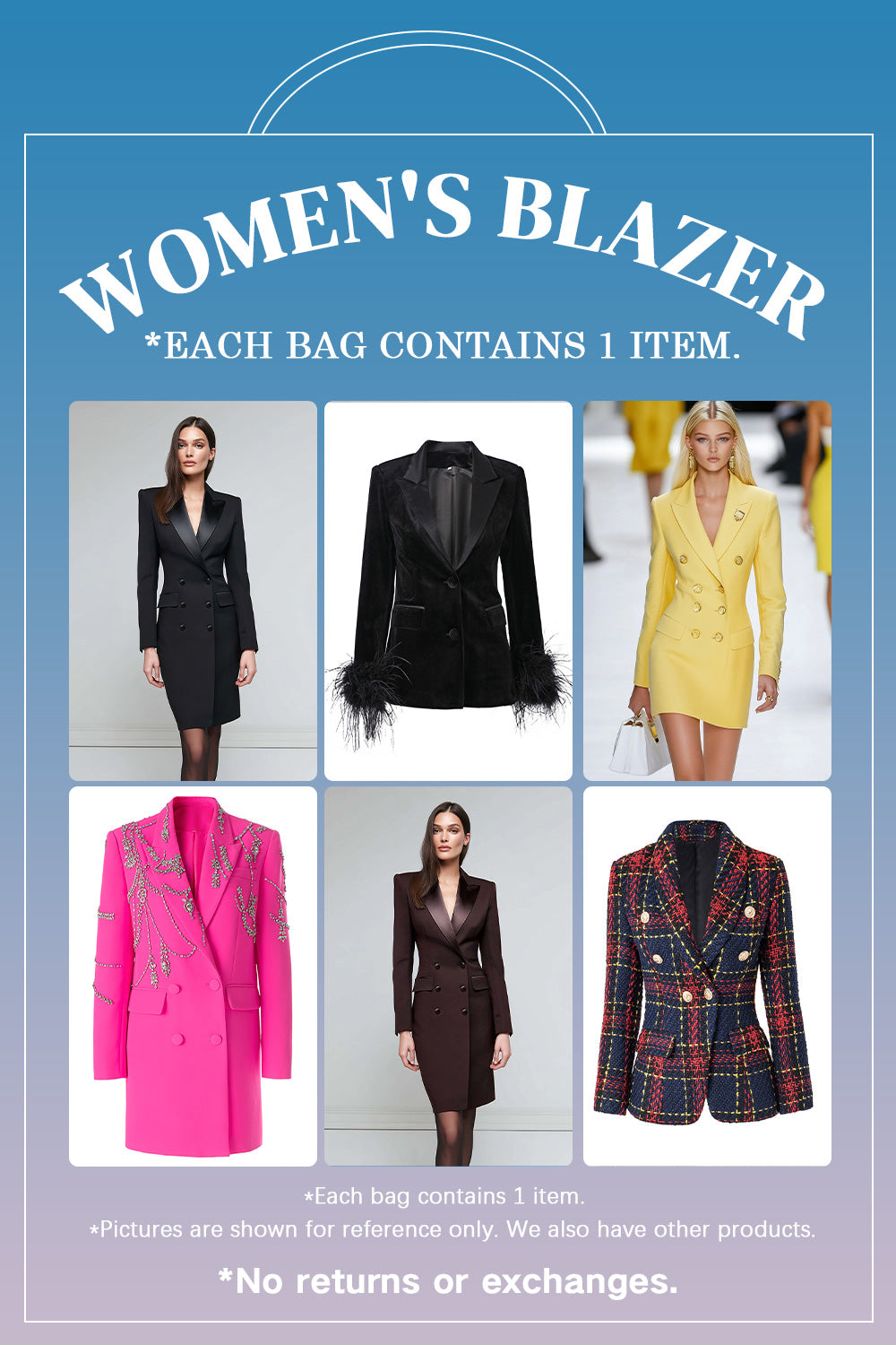 Damenblazer Mystery Box – 1 Überraschungsartikel – 26 €