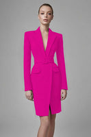 Laden Sie das Bild in den Galerie-Viewer, Schwarzes Bodycon Arbeitskleid aus Satin mit Spitzenrevers