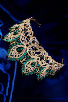 Laden Sie das Bild in den Galerie-Viewer, Luxus Kristallkrone Goldenes Diadem für Ballköniginnen