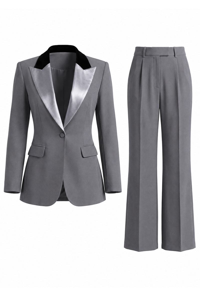 Laden Sie das Bild in den Galerie-Viewer, Dunkelgrüne Slim Fit zweiteilige Peak Revers Einreihige Abschlussballanzüge