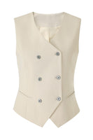 Laden Sie das Bild in den Galerie-Viewer, 3-teilige Schwarze Einknopf- Damen Abschlussballanzüge