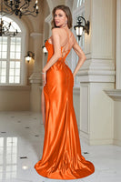 Laden Sie das Bild in den Galerie-Viewer, Glitzerndes blaues Korsett Langes Ballkleid mit Schlitz