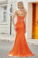 Laden Sie das Bild in den Galerie-Viewer, Dunkelgrünes Meerjungfrauen Ballkleid mit Rüschen