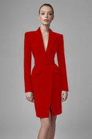 Laden Sie das Bild in den Galerie-Viewer, Schwarzes Bodycon Arbeitskleid aus Satin mit Spitzenrevers