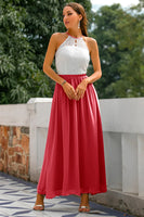 Laden Sie das Bild in den Galerie-Viewer, Dämmerung Offener Rücken Hochzeitsgast Kleid