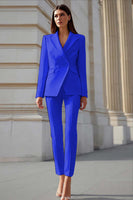 Laden Sie das Bild in den Galerie-Viewer, Elfenbein Peak Revers 2-teilige Business Anzüge mit Ärmeln