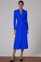 Laden Sie das Bild in den Galerie-Viewer, Elfenbein Peak Revers Doppelreihiges Blazerkleid