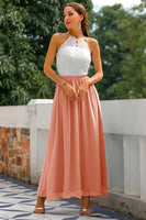 Laden Sie das Bild in den Galerie-Viewer, Pfau Offener Rücken Hochzeitsgast Kleid