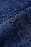 Laden Sie das Bild in den Galerie-Viewer, Peak Revers schwarzer Jacquard-Anzug für Herren