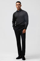 Laden Sie das Bild in den Galerie-Viewer, Königsblaue Jacquard Ballblazer aus Jacquard mit Spitzenrevers für Herren