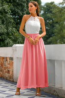 Laden Sie das Bild in den Galerie-Viewer, Staubiger Salbei Offener Rücken Hochzeitsgast Kleid