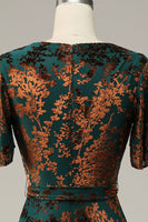 Laden Sie das Bild in den Galerie-Viewer, Burgundy A Linie Samt Langes Ballkleid