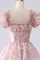 Laden Sie das Bild in den Galerie-Viewer, Grünes gestuftes Ballkleid aus Organza mit Korsett