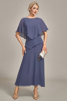 Laden Sie das Bild in den Galerie-Viewer, Scheide Stürmisches Chiffon Boothals Langes Choir Kleid