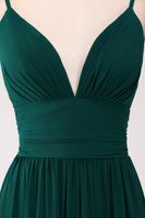 Laden Sie das Bild in den Galerie-Viewer, Spaghettiträger gestuftes Ballkleid mit Plissee