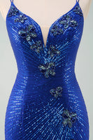 Laden Sie das Bild in den Galerie-Viewer, Schwarzes glitzerndes enges Cocktailkleid mit Pailletten Schmetterlingen