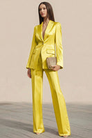 Laden Sie das Bild in den Galerie-Viewer, Dusty Rose 2-teilige Business Anzüge mit gekerbtem Revers