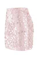 Laden Sie das Bild in den Galerie-Viewer, Glamouröser großer Pailletten-Mini-Rock mit hoher Taille für einen glitzernden Abend für Frauen