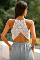 Laden Sie das Bild in den Galerie-Viewer, Dämmerung Offener Rücken Hochzeitsgast Kleid