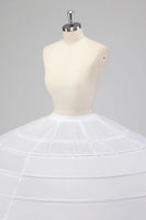 Laden Sie das Bild in den Galerie-Viewer, 10 Creolen Tüll Ballkleid Petticoat Bodenlanger Crinoline Unterrock für Quinceanera Kleid