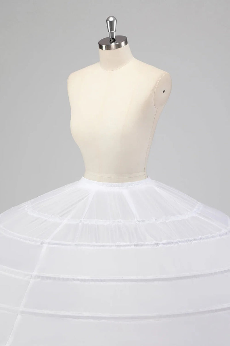 Laden Sie das Bild in den Galerie-Viewer, 10 Creolen Tüll Ballkleid Petticoat Bodenlanger Crinoline Unterrock für Quinceanera Kleid