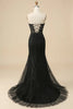 Laden Sie das Bild in den Galerie-Viewer, Rosa Korsett Herzausschnitt Langes Spitze Meerjungfrau Ballkleid mit Schlitz