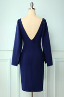 Laden Sie das Bild in den Galerie-Viewer, Dunkelblaues Kleid für die Brautmutter