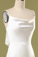 Laden Sie das Bild in den Galerie-Viewer, Mermaid Weißes Langes Ballkleid