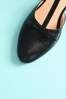 Laden Sie das Bild in den Galerie-Viewer, Leder Schwarz Klobige Absätze