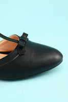 Laden Sie das Bild in den Galerie-Viewer, Leder Schwarz Klobige Absätze