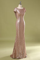 Laden Sie das Bild in den Galerie-Viewer, Pailletten Rückenfrei Ballkleid