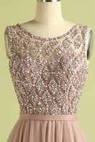 Laden Sie das Bild in den Galerie-Viewer, Langes Tüll Ballkleid mit Strass