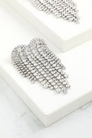 Laden Sie das Bild in den Galerie-Viewer, Silber Kristall Tropfen Ohrringe