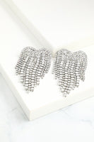 Laden Sie das Bild in den Galerie-Viewer, Silber Kristall Tropfen Ohrringe