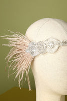 Laden Sie das Bild in den Galerie-Viewer, 1920er Feder Strass Flapper Stirnband
