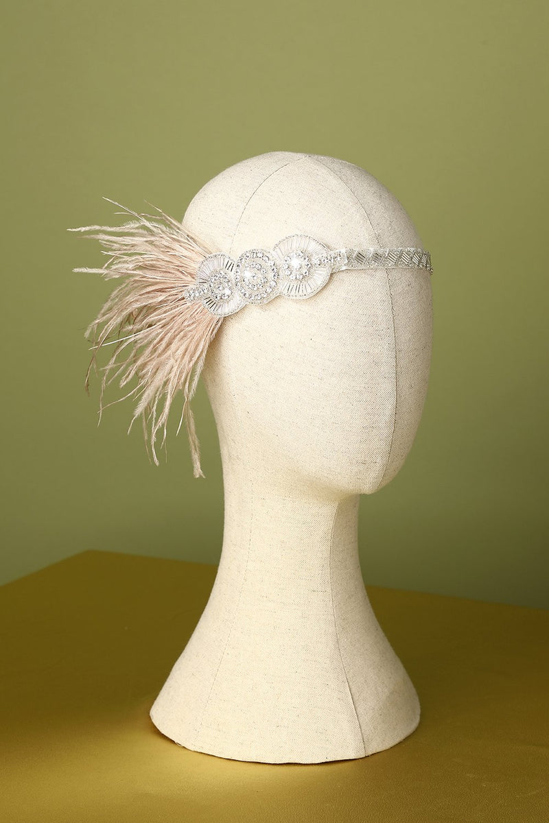 Laden Sie das Bild in den Galerie-Viewer, 1920er Feder Strass Flapper Stirnband