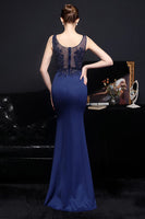 Laden Sie das Bild in den Galerie-Viewer, Aprikosen langes Abendkleid