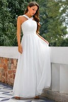 Laden Sie das Bild in den Galerie-Viewer, Rüschen Kreuz V-Ausschnitt Kleid