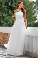 Laden Sie das Bild in den Galerie-Viewer, Rüschen Kreuz V-Ausschnitt Kleid