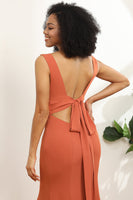 Laden Sie das Bild in den Galerie-Viewer, V-Ausschnitt Meerjungfrau Brautjungfer Kleid