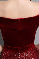 Laden Sie das Bild in den Galerie-Viewer, Gold Meerjungfrau Pailletten Langes Ballkleid